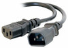 C2G 29966 3FT 16 AWG 250 VOLT COMPUTER POWER EXTENSION CORD (IEC320C14 TO IEC320C13) (TAA