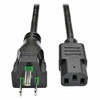 TRIPP LITE P006-006-HG10 6FT COMPUTER POWER CORD HOSPITAL MEDICAL CABLE 5-15P TO C13 10A 18AWG