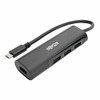 TRIPP LITE U460-004-4AB 4-PORT USB 3.1 GEN 1 PORTABLE HUB - USB TYPE-C (USB-C) TO (X4) USB-A, ALUMINUM,