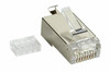 BLACK BOX FMTP6S-100PAK CAT6 SHIELDED MODULAR PLUG, 100-PACK