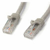 STARTECH.COM N6PATCH7GR 7FT GRAY CAT6 ETHERNET CABLE DELIVERS MULTI GIGABIT 1/2.5/5GBPS & 10GBPS UP TO 1