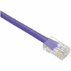 UNIRISE USA, LLC PC5E-07F-PUR 7FT PURPLE CAT5E PATCH CABLE, UTP, NO BOOTS