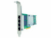 AXIOM 811546-B21-AX AXIOM 10/100/1000MBS QUAD PORT RJ45 PCIE X4 NIC CARD FOR HP - 811546-B21
