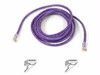 BELKIN COMPONENTS A3L791-01-PUR-S CAT5E SNAGLESS PATCH CBL / RJ45M/RJ45M/ 1 PURPLE