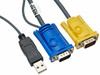 ATEN 2L5202UP 6 PS2 TO USB INTELLIGENT KVM CABLE, SPHD15M TO VGA & USB A