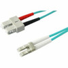 ADD-ON ADD-SC-LC-1M5OM3 THIS IS A 1M LC (MALE) TO SC (MALE) AQUA DUPLEX RISER-RATED FIBER PATCH CABLE. A