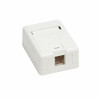 TRIPP LITE N082-001-WH SURFACE-MOUNT BOX KEYSTONE JACK 1-PORT