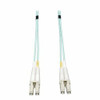 TRIPP LITE N820-04M 4M 10GB DUPLEX MULTIMODE 50/125 OM3 LSZH FIBER PATCH CABLE LC/LC AQUA 4 METER
