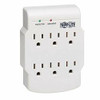 TRIPP LITE SK6-0/SPIKEBLOK 6-OUTLET LOW-PROFILE SURGE PROTECTOR, DIRECT PLUG-IN, 540 JOULES, DIAGNOSTIC LED