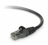 BELKIN COMPONENTS A3L980-01-BLK-S 1FT CAT6 SNAGLESS PATCH CABLE, UTP, BLACK PVC JACKET, 23AWG, 50 MICRON, GOLD PLA