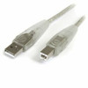 STARTECH.COM USB2HAB6T 6 FT TRANSPARENT USB 2.0 CABLE - A TO B