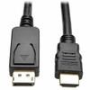 TRIPP LITE P582-006 6FT DISPLAYPORT TO HD ADAPTER CABLE VIDEO / AUDIO CABLE DP M/M 6FT