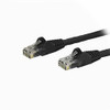 STARTECH.COM N6PATCH2BK 2FT BLACK CAT6 ETHERNET CABLE DELIVERS MULTI GIGABIT 1/2.5/5GBPS & 10GBPS UP TO