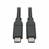 TRIPP LITE U040-C13-C-5A USB TYPE C TO USB C CABLE USB 2.0 5A RATING USB-IF CERT M/M 13FT