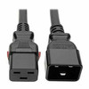 TRIPP LITE P036-L06 POWER EXTENSION CORD C20 TO LOCKING C19 M/F 12 AWG 20A BLACK 6FT