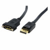 STARTECH.COM DPPNLFM3 THIS PANEL MOUNT DISPLAYPORT CABLE FEATURES A DISPLAYPORT MALE CONNECTOR ON ONE