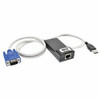 TRIPP LITE B078-101-USB2 USB (2) SERVER INTERFACE UNIT VIRTUAL MEDIA KVM SWITCH HD15 USB RJ45