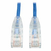 TRIPP LITE N201-S05-BL 5FT CAT6 GIGABIT SNAGLESS MOLDED SLIM UTP PATCH CABLE RJ45 M/M BLUE