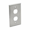 TRIPP LITE N206-FP02-IND RJ45 BULKHEAD WALL PLATE, 2 CUTOUTS, INDUSTRIAL, METAL - STAINLESS STEEL, IP44,