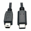 TRIPP LITE U040-006-MINI USB 2.0 HI-SPEED CABLE 5-PIN MINI-B MALE TO USB-C MALE 6FT