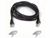 BELKIN COMPONENTS A3L980-12-BLK-S 12FT CAT6 SNAGLESS PATCH CABLE, UTP, BLACK PVC JACKET, 23AWG, 50 MICRON, GOLD PL
