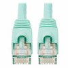 TRIPP LITE N261-025-AQ 25FT AUGMENTED CAT6 CAT6A SNAGLESS 10G PATCH CABLE RJ45 AQUA