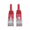 TRIPP LITE N002-001-RD 1FT CAT5E / CAT5  350MHZ MOLDED PATCH CABLE RJ45 M/M RED 1FT