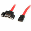STARTECH.COM ESATAPNLFM1 EXTEND YOUR ESATA INTERFACE AND SCREW-MOUNT IT INTO A PANEL - 1FT SATA TO ESATA