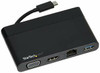 STARTECH.COM DKT30CHVCM 4-IN-1 USB C MULTIPORT ADAPTER TRAVEL DOCK FOR SINGLE MONITOR 4K HDMI OR 1080P V