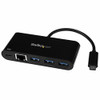 STARTECH.COM HB30C3AGEPD TURN A LAPTOP USB-C PORT INTO 3X USB TYPE-A PORTS (5GBPS) AND 1X GBE PORT, PLUS