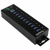 STARTECH.COM ST1030USBM ADD TEN USB 3.0 (5GBPS) PORTS WITH THIS DIN RAIL OR SURFACE-MOUNTABLE METAL HUB