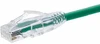 UNIRISE USA, LLC CS6-07F-GRN 7FT CAT6 CLEARFIT SLIM PATCH CABLE GREEN