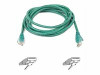 BELKIN COMPONENTS A3L791-01-GRN-S 1FT CAT5E SNAGLESS PATCH CABLE, UTP, GREEN PVC JACKET, 24AWG, T568B, 50 MICRON,