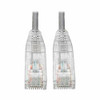TRIPP LITE N201-S01-GY CAT6 GIGABIT PATCH CABLE SNAGLESS UTP RJ45 MOLDED SLIM GRAY 1FT
