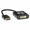 TRIPP LITE P134-06N-DVI-V2 6IN DISPLAYPORT TO DVI ADAPTER ACTIVE CONVERTER M/F DPORT 1.2 6INCH