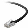 BELKIN COMPONENTS A3L791-04-BLK 4FT CAT5E PATCH CABLE, UTP, BLACK PVC JACKET, 24AWG, T568B, 50 MICRON, GOLD PLAT