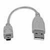 STARTECH.COM USB2HABM6IN 6IN MINI USB 2.0 CABLE - A TO MINI B - THE USB2HABM6IN USB TO MINI USB CABLE OFF