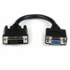 STARTECH.COM DVIVGAMF8IN CONNECT YOUR VGA DISPLAY TO A DVI-I SOURCE - DVI MALE TO VGA FEMALE CABLE - DVI
