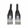 TRIPP LITE N001-010-BK 10FT CAT5E / CAT5 SNAGLESS MOLDED PATCH CABLE RJ45 M/M BLACK 10FT