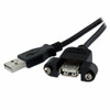 STARTECH.COM USBPNLAFAM1 ADD AN EXTERNAL PANEL MOUNT USB CONNECTION TO A PC OR FACEPLATE - USB FEMALE TO