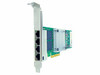 AXIOM 665240-B21-AX AXIOM 10/100/1000MBS QUAD PORT RJ45 PCIE X4 NIC CARD FOR HP - 665240-B21