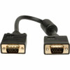 TRIPP LITE P502-001 1FT VGA COAX MONITOR CABLE WITH RGB HIGH RESOLUTION HD15 M/M 1 FT