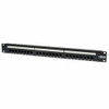 TRIPP LITE N252-024-HU 24-PORT CAT6 CAT5 PATCH PANEL RACKMOUNT 568A/B 110 PUNCH DOWN RJ45 0.5URM