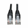 TRIPP LITE N001-100-BK 100FT CAT5E CAT5 SNAGLESS MOLDED PATCH CABLE RJ45 M/M BLACK 100FT