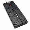 TRIPP LITE TLP1208TEL SURGE PROTECTOR 12 OUTLET 120V RJ11 8FEET  CORD 2160 JOULE