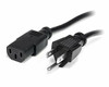 STARTECH.COM PXT101 5-15 TO C13 POWER CORD - 6 FT COMPUTER POWER CORD - AC POWER CORD - NEMA POWER C
