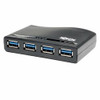 TRIPP LITE U360-004-R 4-PORT USB 3.0 SUPERSPEED COMPACT HUB 5GBPS BUS POWERED