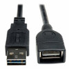 TRIPP LITE UR024-010 UNIVERSAL REVERSIBLE USB 2.0 HI-SPEED EXTENSION CABLE (REVERSIBLE A TO A M/F), 1
