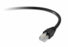 UNIRISE USA, LLC PC5E-6IN-BLK 6 INCH BLACK CAT5E  PATCH CABLE, UTP, NO BOOTS