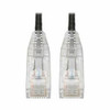 TRIPP LITE N201-S03-BK CAT6 GIGABIT PATCH CABLE SNAGLESS UTP RJ45 MOLDED SLIM BLACK 3FT